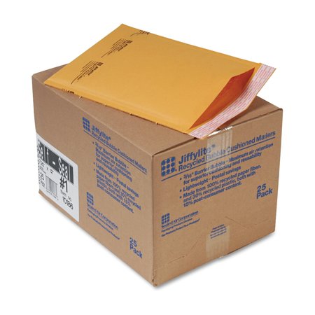 SEALED AIR Mailer, 7-1/4 x 12 in., PK25 10186